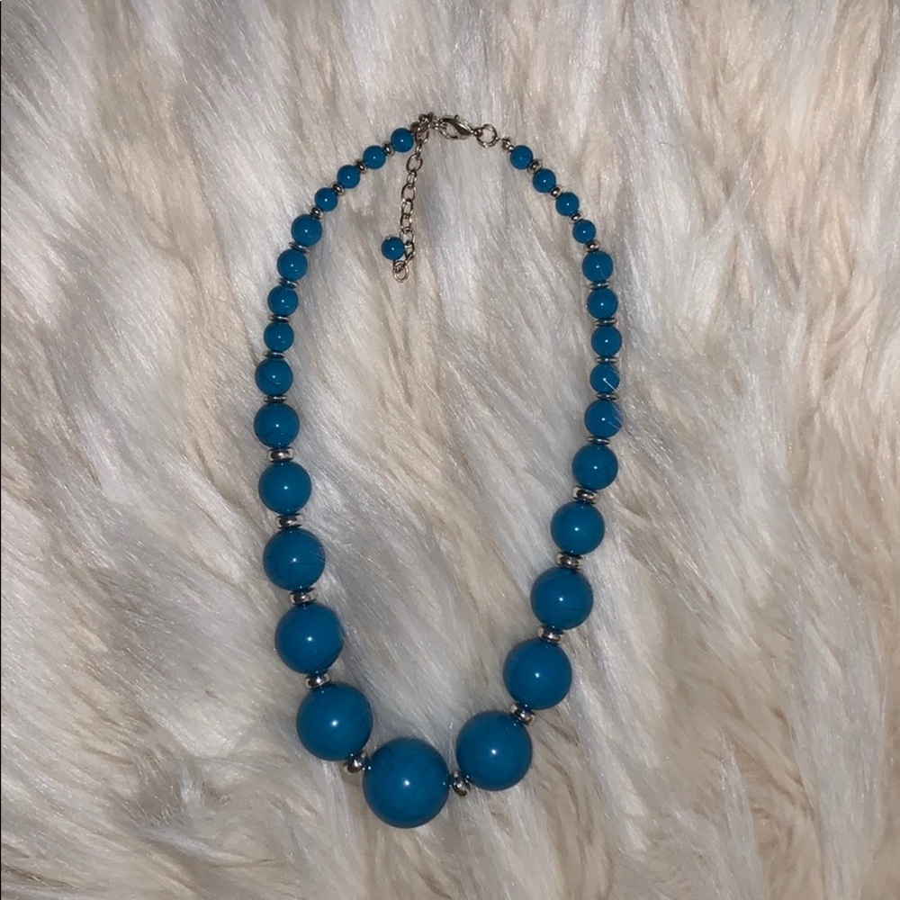Blue necklace